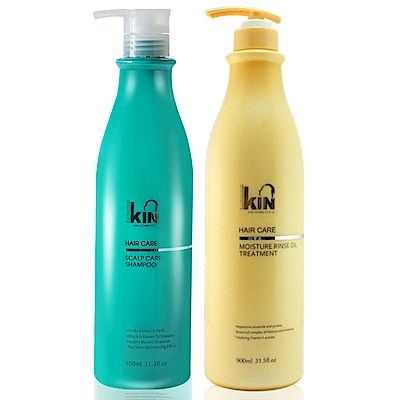 KIN卡碧絲 頂級一代還原酸蛋白洗髮精+護髮素900ml(2入)