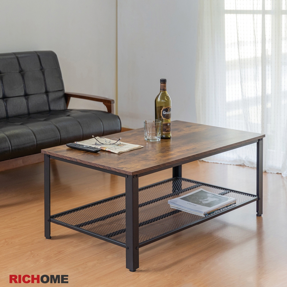 RICHOME 工業風複刻大茶几W106 x D60 x H45 CM