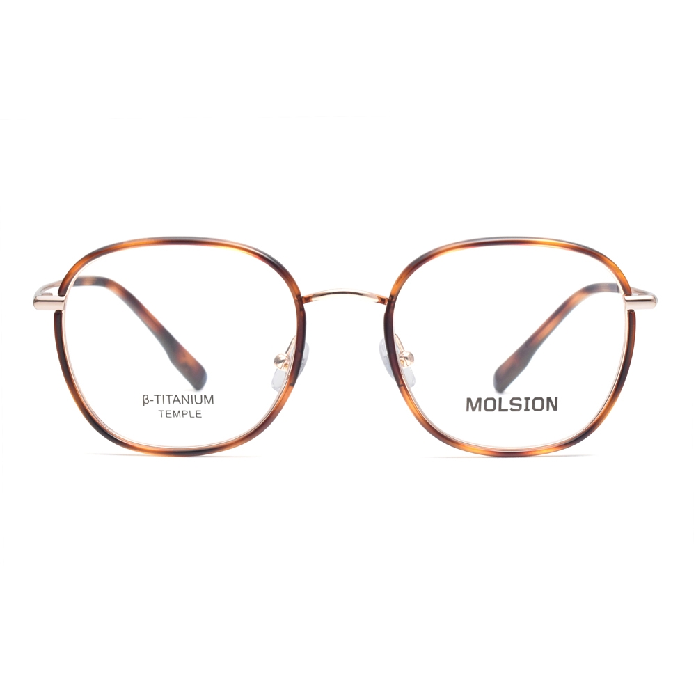 MOLSION 小框方框光學眼鏡/琥珀金#MJ6155 B20 | 一般鏡框| Yahoo奇摩 