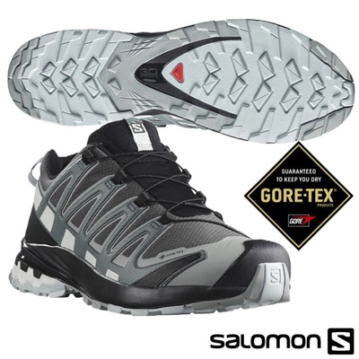 索羅門 SALOMON 男 XA PRO 3D V8 GTX 輕量健野鞋_磁灰/暴綠/白