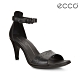 ECCO SHAPE 65 SLEEK SANDAL 氣質繫帶高跟涼鞋 女-黑 product thumbnail 1