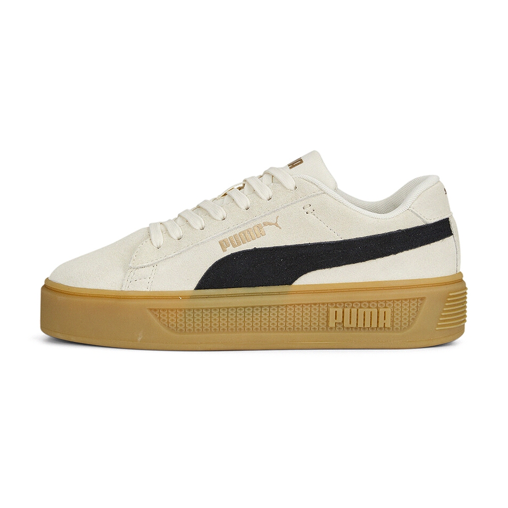 Puma Smash Platform V3 SD 女鞋 米白黑色 麂皮 膠底 復古 板鞋 休閒鞋 39194201