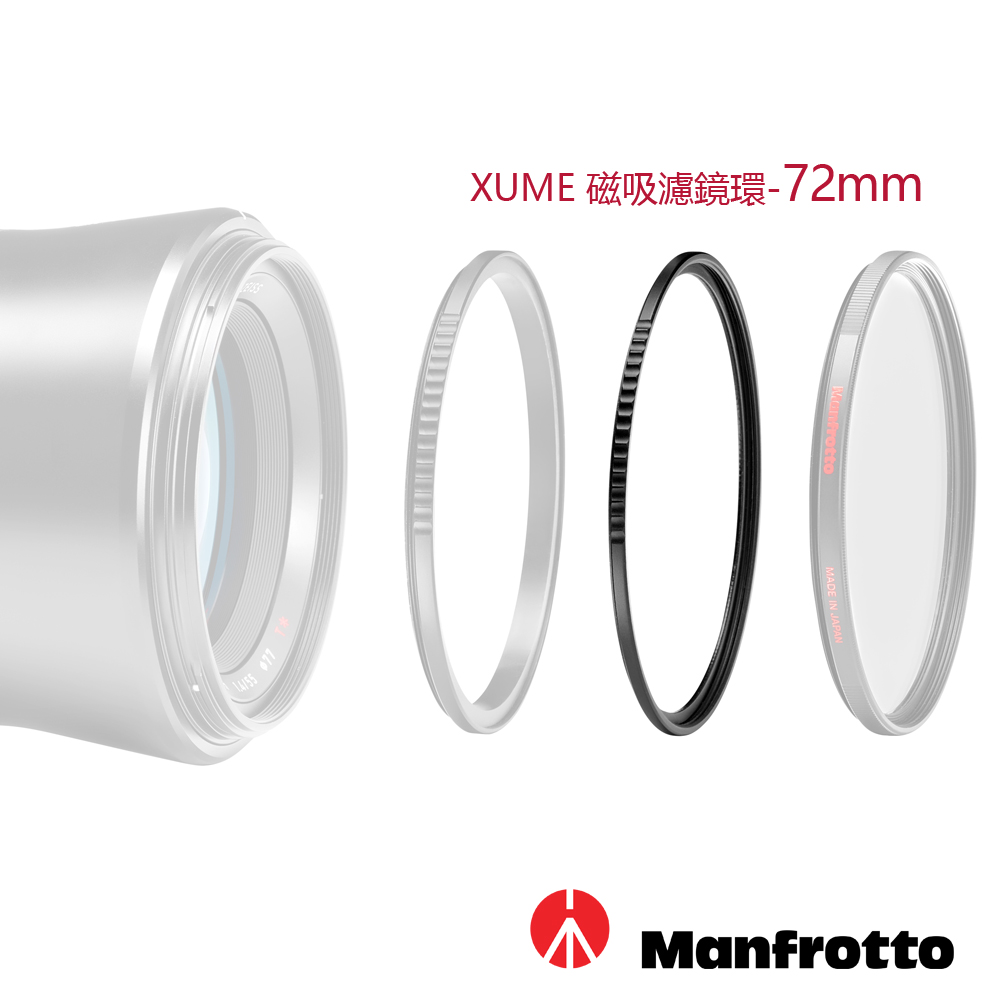 Manfrotto 72mm 濾鏡環(FH) XUME 磁吸環系列