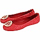 TORY BURCH Minnie Travel 金盾牌絎縫菱格折疊鞋(石榴紅) product thumbnail 1