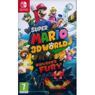 超級瑪利歐 3D 世界 + 狂怒世界 Super Mario 3D World + Fury World - NS Switch 中英日文歐版