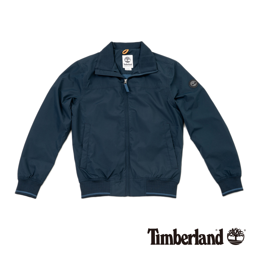 Timberland男款暗藍色筒形立領飛行夾克 | A1W8Q433