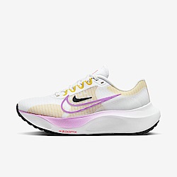 Nike Wmns Zoom Fly 5 [DM8974-100] 女 慢跑鞋 運動 路跑 輕量 緩震 支撐 白紫黃