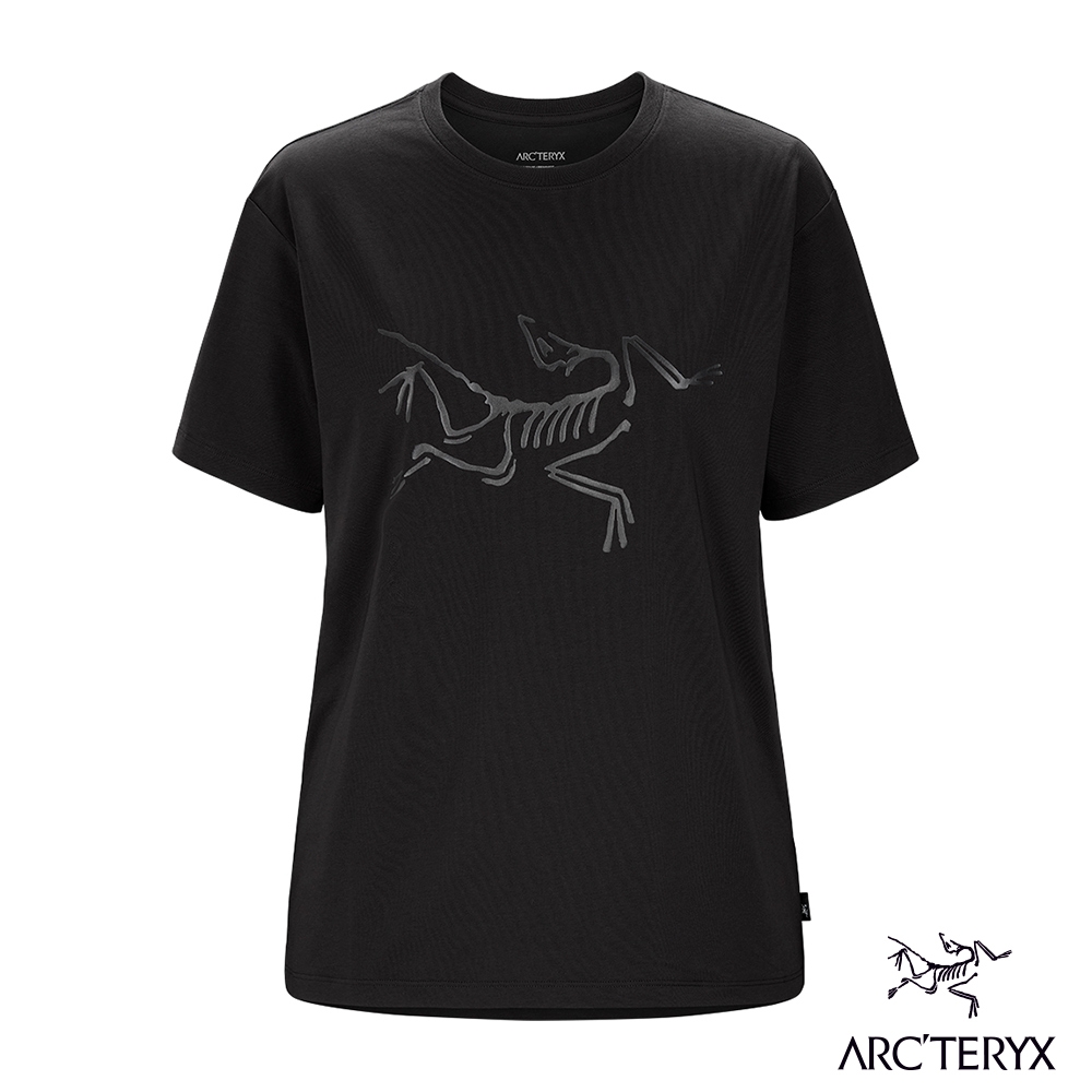 Arcteryx 始祖鳥 女 Arc'Logo 短袖休閒Tee 黑