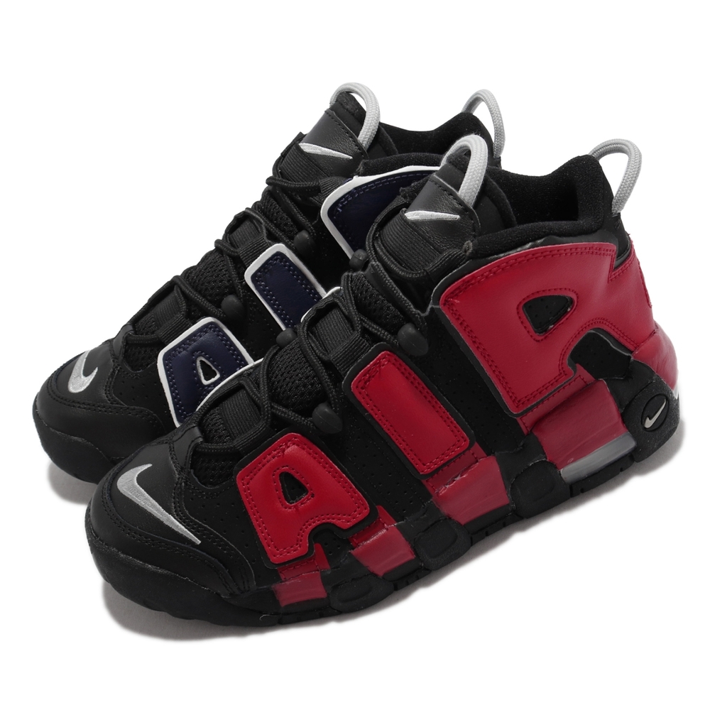 Nike 休閒鞋 Air More Uptempo GS 女鞋 經典款 大AIR 氣墊避震 大童 陰陽 黑紅 DM0017-001