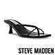 STEVE MADDEN-BRINNIE 細帶方頭夾腳涼跟鞋-黑色 product thumbnail 1