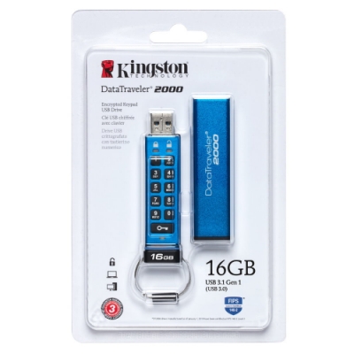 金士頓 Kingston DT2000 16G 數字鍵 加密隨身碟 DT2000/16GB