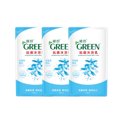 綠的GREEN 抗菌沐浴乳-百里香精油700mlX3