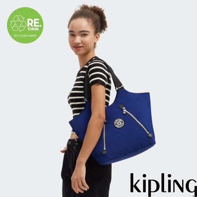 Kipling 質感海軍藍手提肩背托特包-NEW CICELY