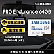 SAMSUNG 三星 PRO Endurance microSDXC U1 V10 64GB 高耐用記憶卡 公司貨(寶寶/寵物/監控/行車紀錄器) product thumbnail 1