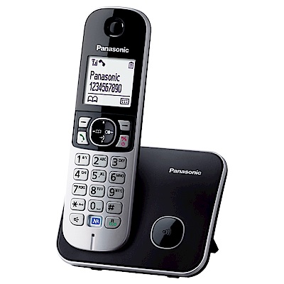 Panasonic 國際牌 DECT 節能數位無線電話 KX-TG6811 極致黑