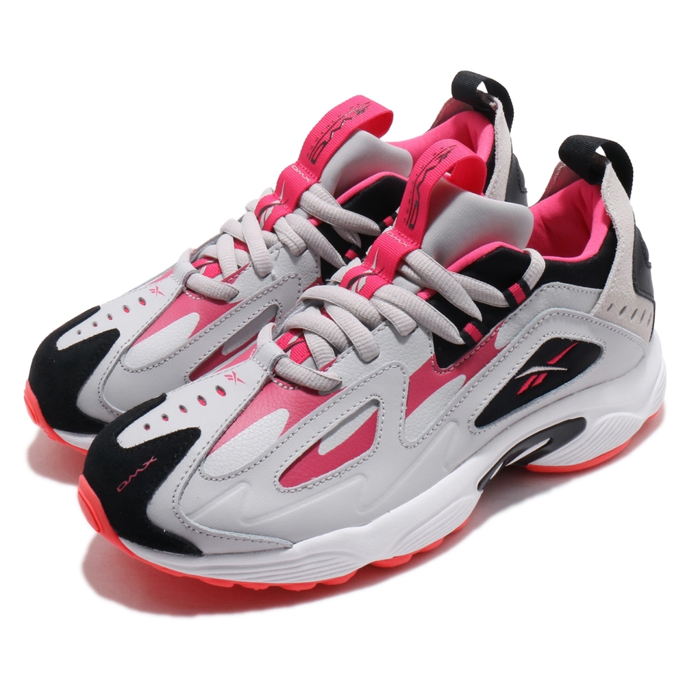 Reebok 休閒鞋 DMX Series 1200 LT 男鞋 黑 白 芭比粉 復古 運動鞋 DV9228