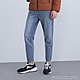 GIORDANO 男裝棉質九分牛仔褲 - 12 中藍 product thumbnail 1