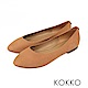 KOKKO -經典彎折柔軟羊皮素面平底鞋-卡其棕 product thumbnail 1