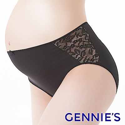 Gennies 華麗蕾絲系列-中腰內褲(GB32)-黑色
