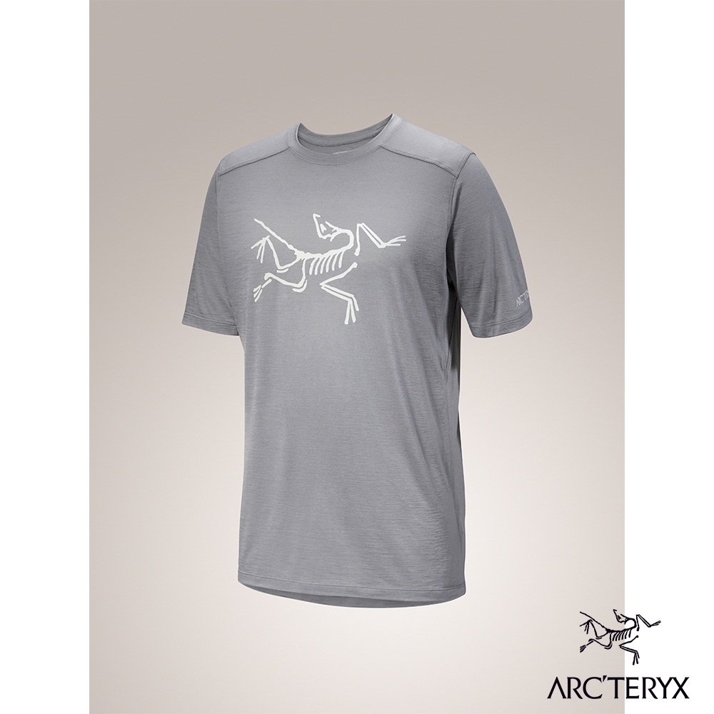 Arcteryx 始祖鳥 男 Ionia Logo 短袖羊毛T恤 太空灰