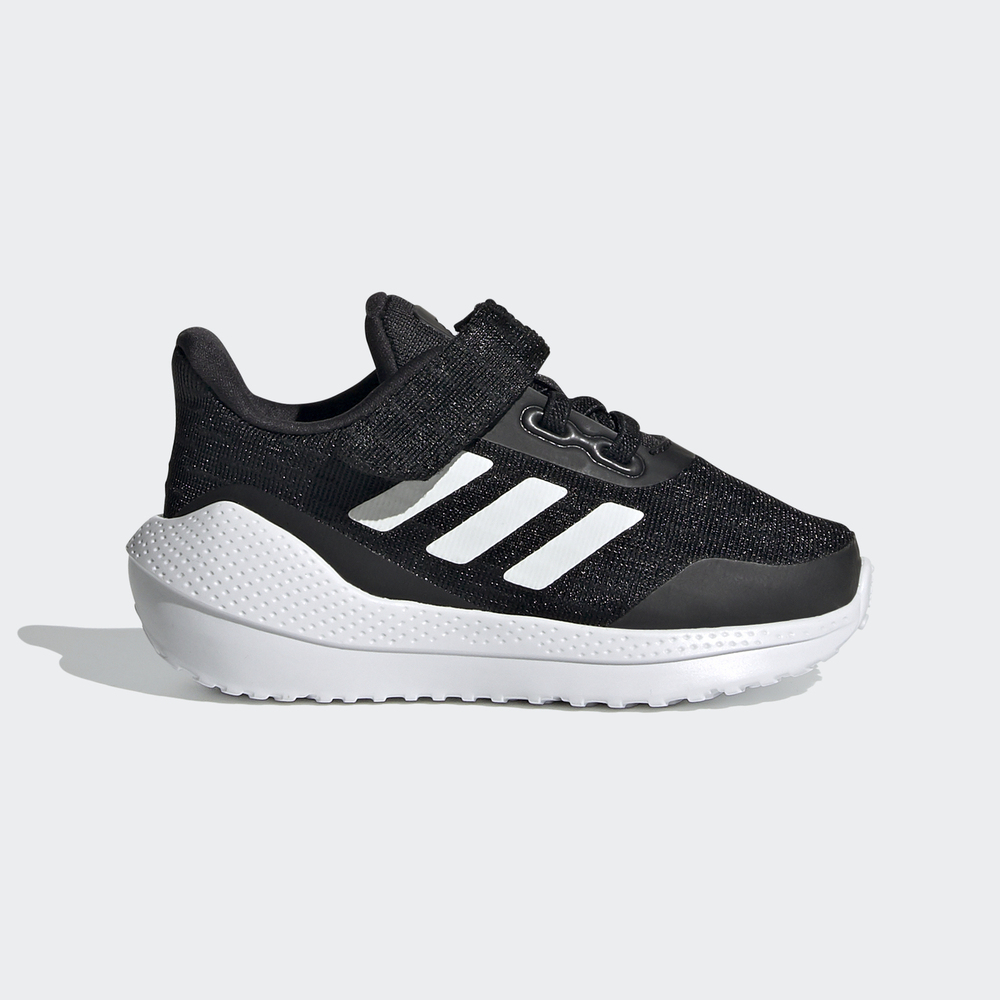 Adidas EQ21 Run EL I [FX2257] 小童 慢跑鞋 學步 運動 休閒 魔鬼氈 避震 愛迪達 黑白