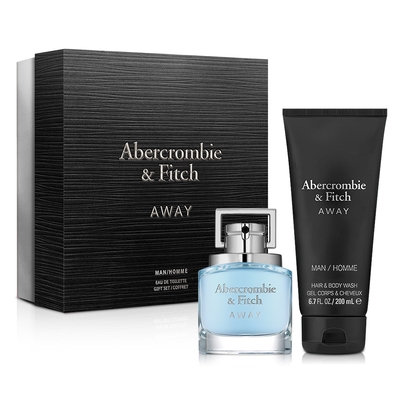 abercrombie & fitch 境男性淡香水禮盒-淡香水50ml+髮浴乳200ml