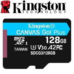 金士頓 Kingston 128GB 170MB/s U3 microSDXC UHS-I V30 A2 記憶卡 SDCG3/128GB