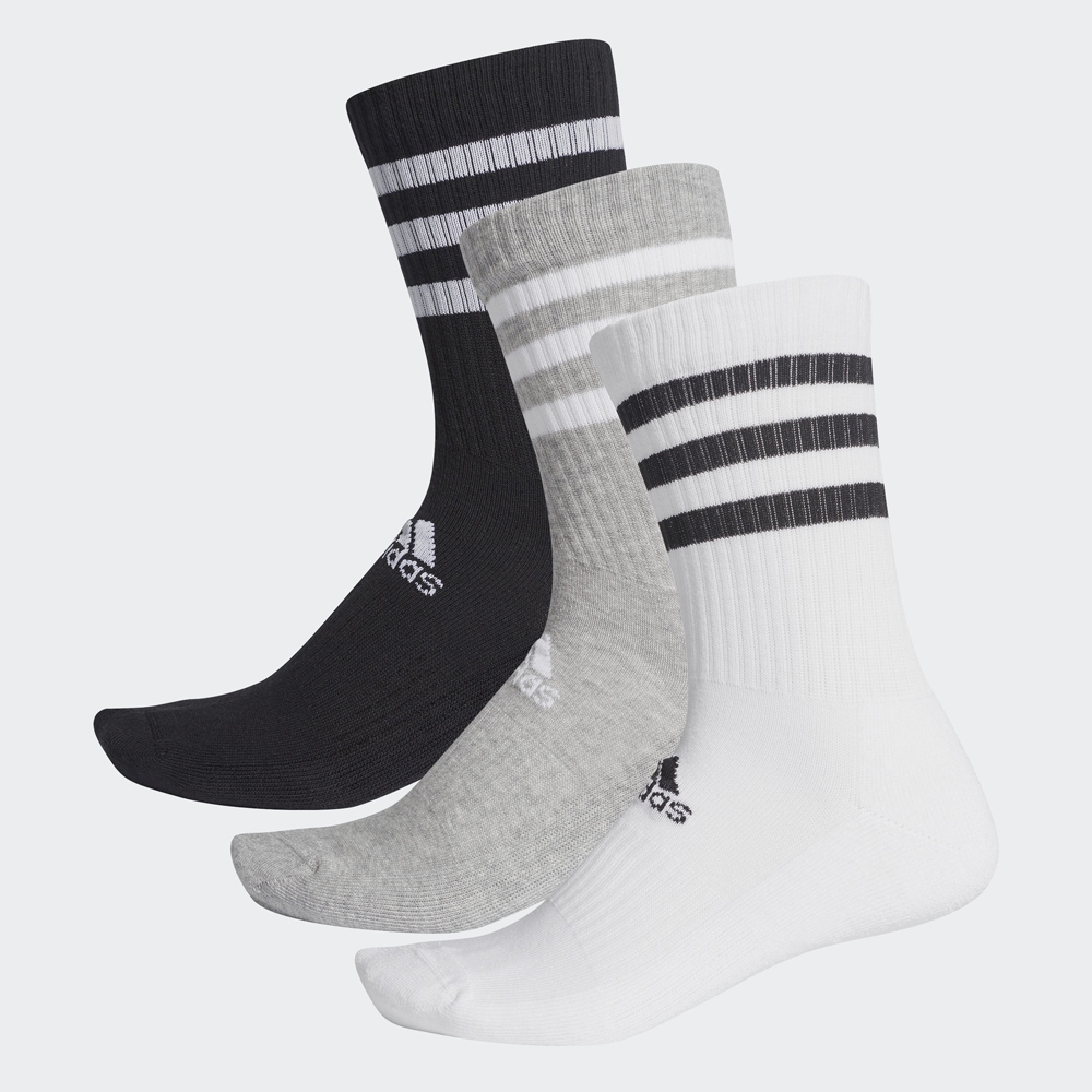 adidas 3-STRIPES 中筒襪3 雙入男/女DZ9345 | 襪子| Yahoo奇摩購物中心