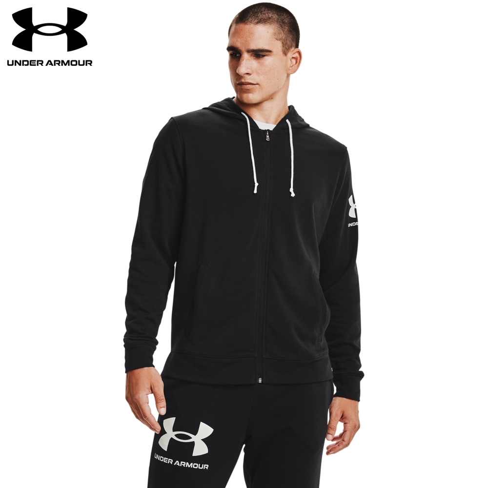 【UNDER ARMOUR】UA男 Rival Terry運動外套-優惠商品