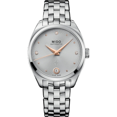 MIDO 美度 官方授權 Belluna 皇室真鑽機械女錶 新春送禮-33mm M0243071107600