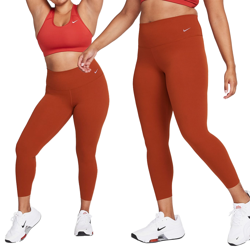 Nike AS W NK DF Zenvy HR 7/8 TGHT 女款暗橙色運動褲緊身褲束褲DQ6016 