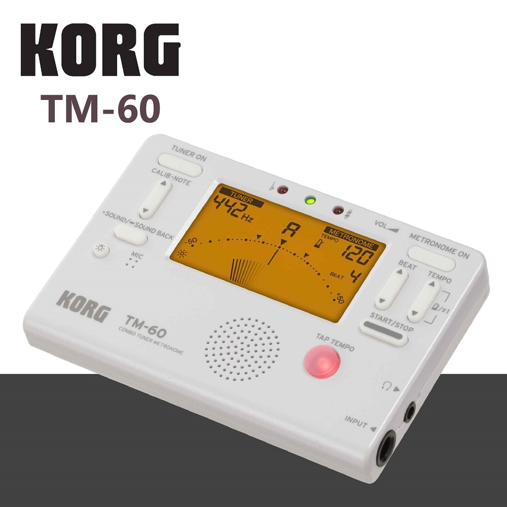 KORG TM-60調音節拍器/功能齊全/白