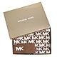 MICHAEL KORS 滿版MK LOGO毛線帽+圍巾二件組禮盒(馬鞍棕) product thumbnail 1