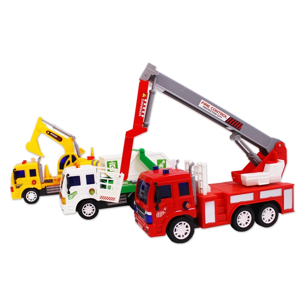 Playful Toys 頑玩具 3款慣性工程車