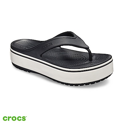 Crocs 卡駱馳 (中性鞋) 厚底卡駱班人字拖 205681-066