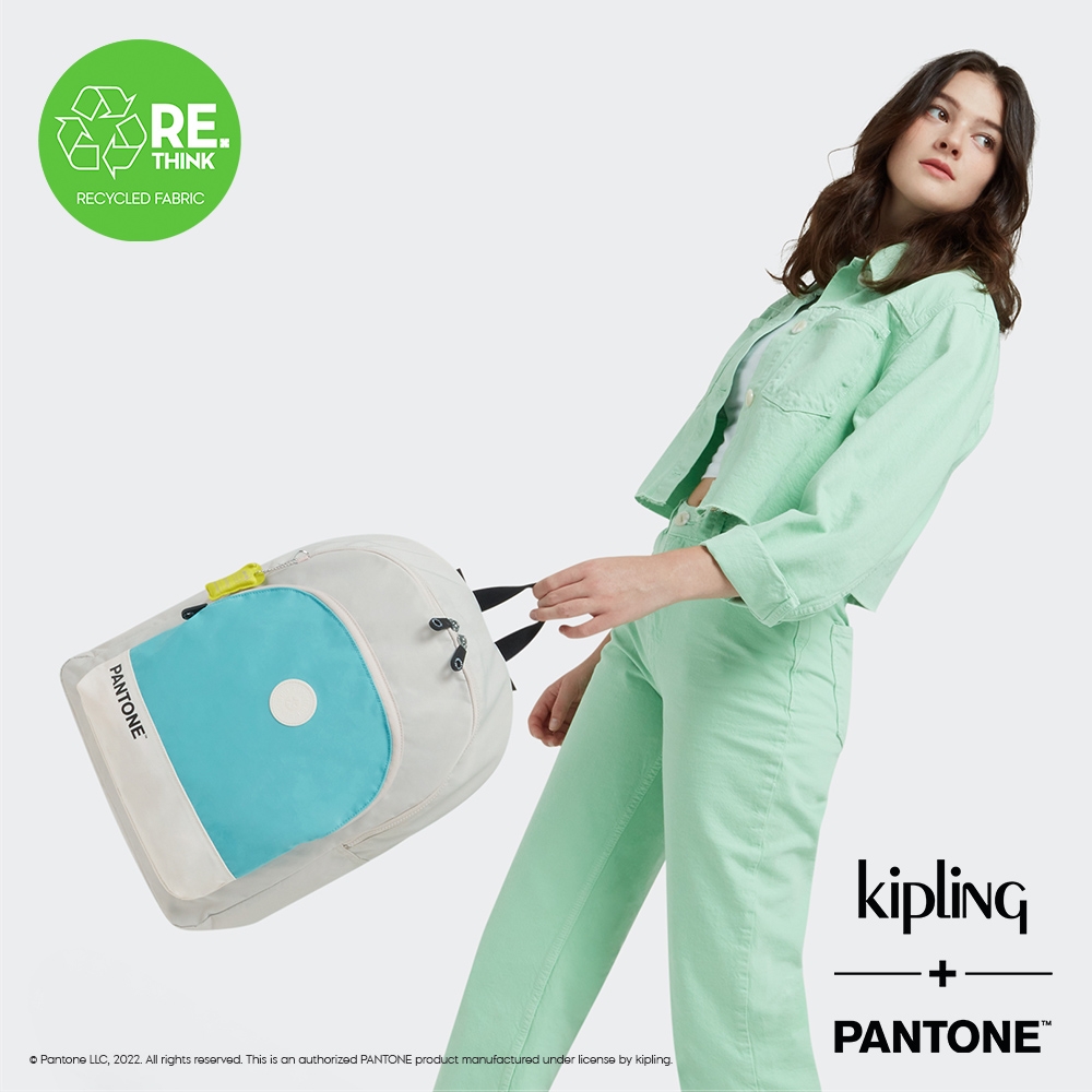 Kipling x PANTONE 輕盈亮色拼接大容量簡約手提後背包-CURTIS L product image 1