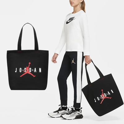 Nike 包包 Jordan Tote Bag 黑 紅 托特包 手提袋 單肩 喬丹 JD2113017GS-002