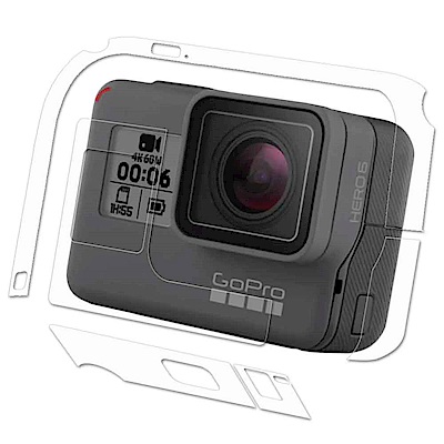 (2入)GoPro HERO 6 主機專用透明保護膜 機身膜(防污 防指紋)