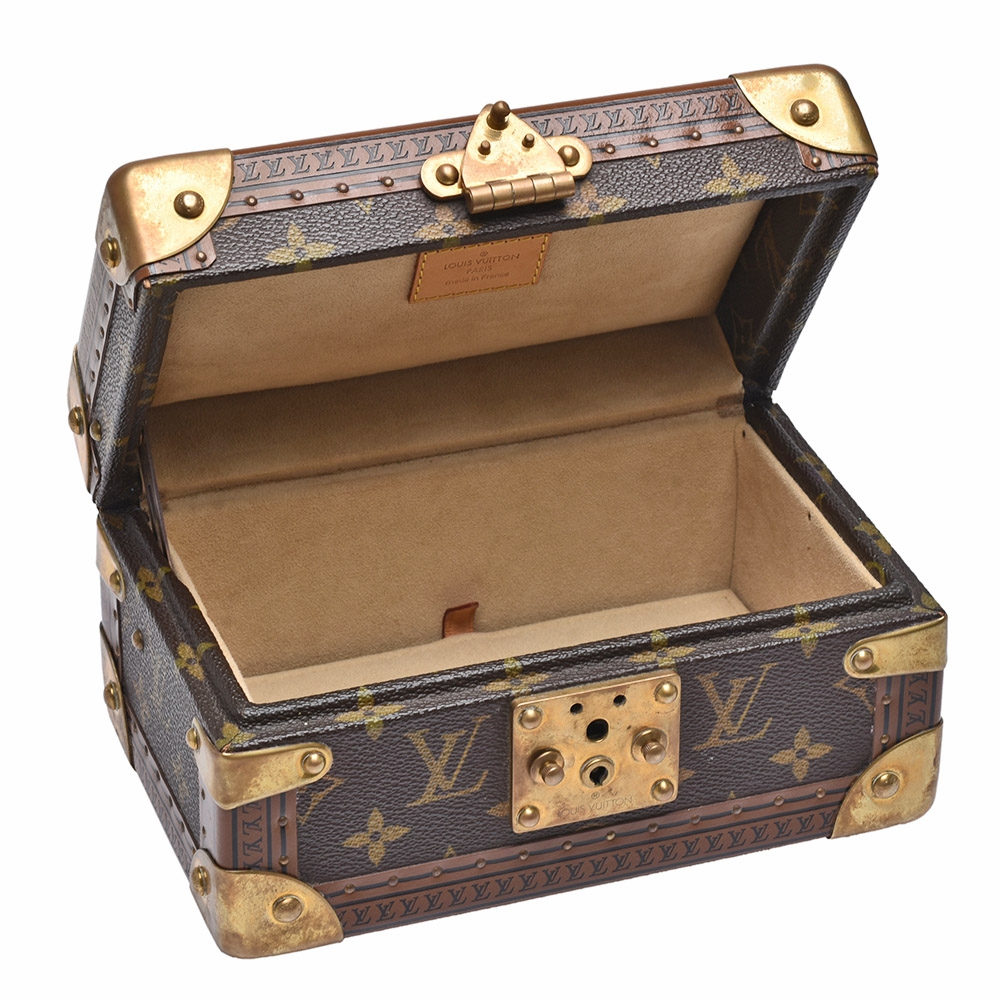 Brown Monogram Canvas Coffret Tresor 20 Brass Hardware, 2014