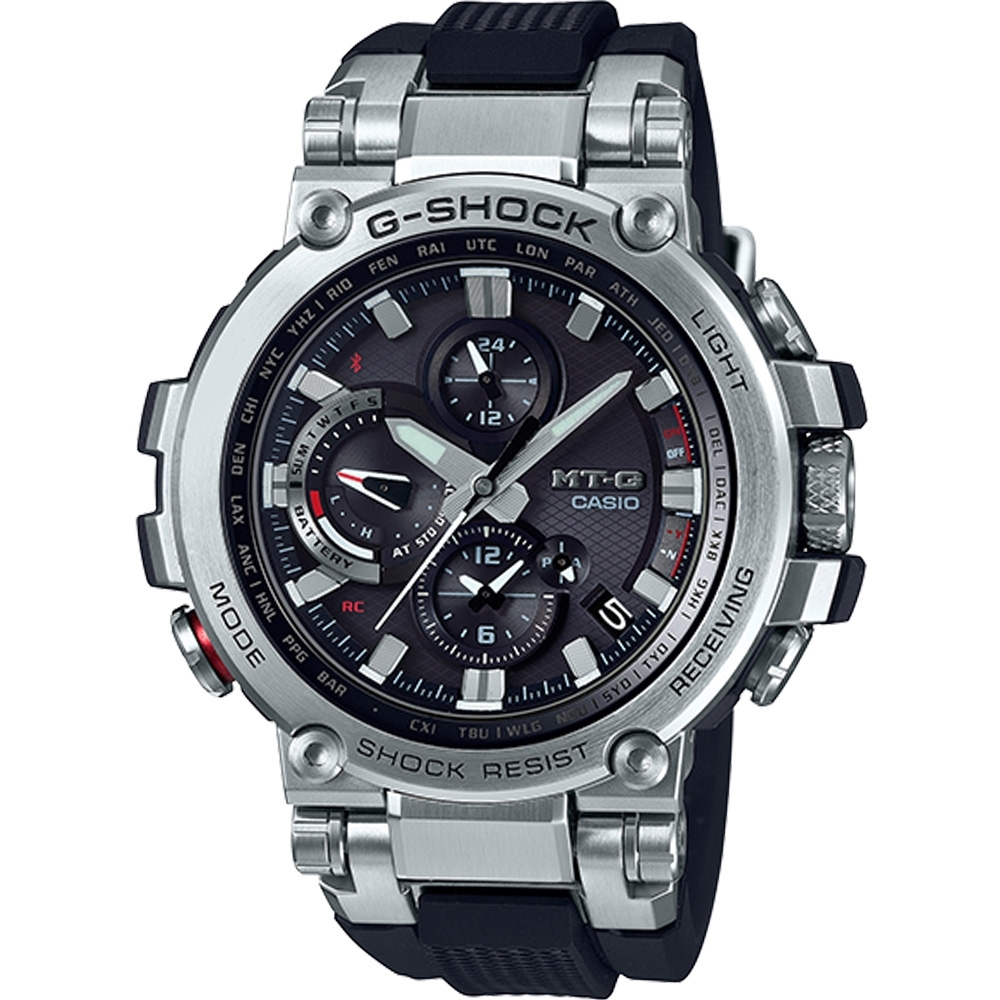 CASIO G-SHOCK MT-G 變形金鋼藍芽多功能六局電波錶(MTG-B1000-1A) | G