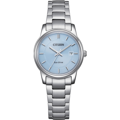 CITIZEN 星辰 光動能簡約女錶-27.5mm(EW2318-73L)