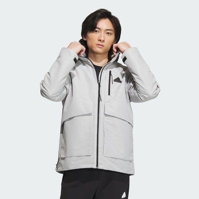 ADIDAS TH MH WV JKT 男休閒外套-灰-IT3953