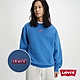 Levis 男款 寬鬆版大學T / 迷你方形徽章Logo / 300GSM厚棉 寶藍 product thumbnail 1