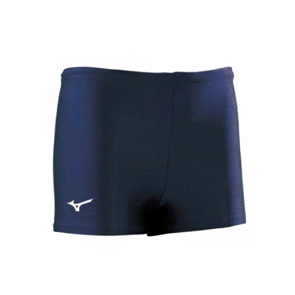 MIZUNO SWIM 男BASIC四角泳褲-泳裝 游泳 平口泳褲 美津濃 N2GB100114 丈青白