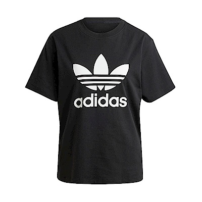 Adidas Trefoil Tee IR9533 女 短袖 上衣 T恤 運動 經典 休閒 三葉草 基本款 黑白