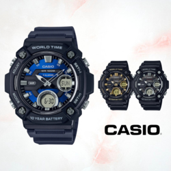 CASIO卡西歐 雙顯指針電子錶系列(AEQ-120W)