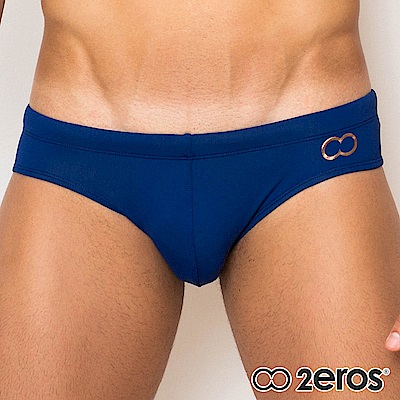 2EROS 經典LOGO系列時尚型男三角泳褲(海藍色)