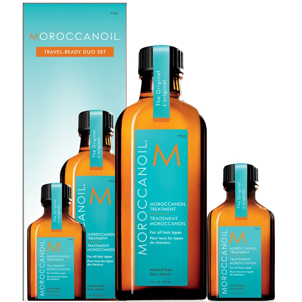 MOROCCANOIL 摩洛哥優油 二入限量禮盒(100ml+隨身瓶25ml) 贈原廠紙袋