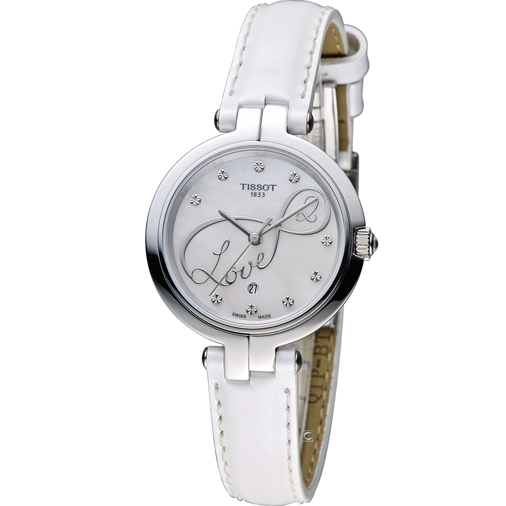 TISSOT 天梭 官方授權Flamingo 弗拉明戈系列戀人時尚女錶(T0942101611101)