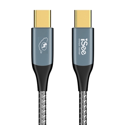 【iSee】USB-C to C 45W PD鋁合金充電傳輸線1.5M（IC-CC826）